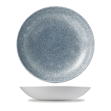 Raku Topaz Blue Coupe Bowl 24.8cm